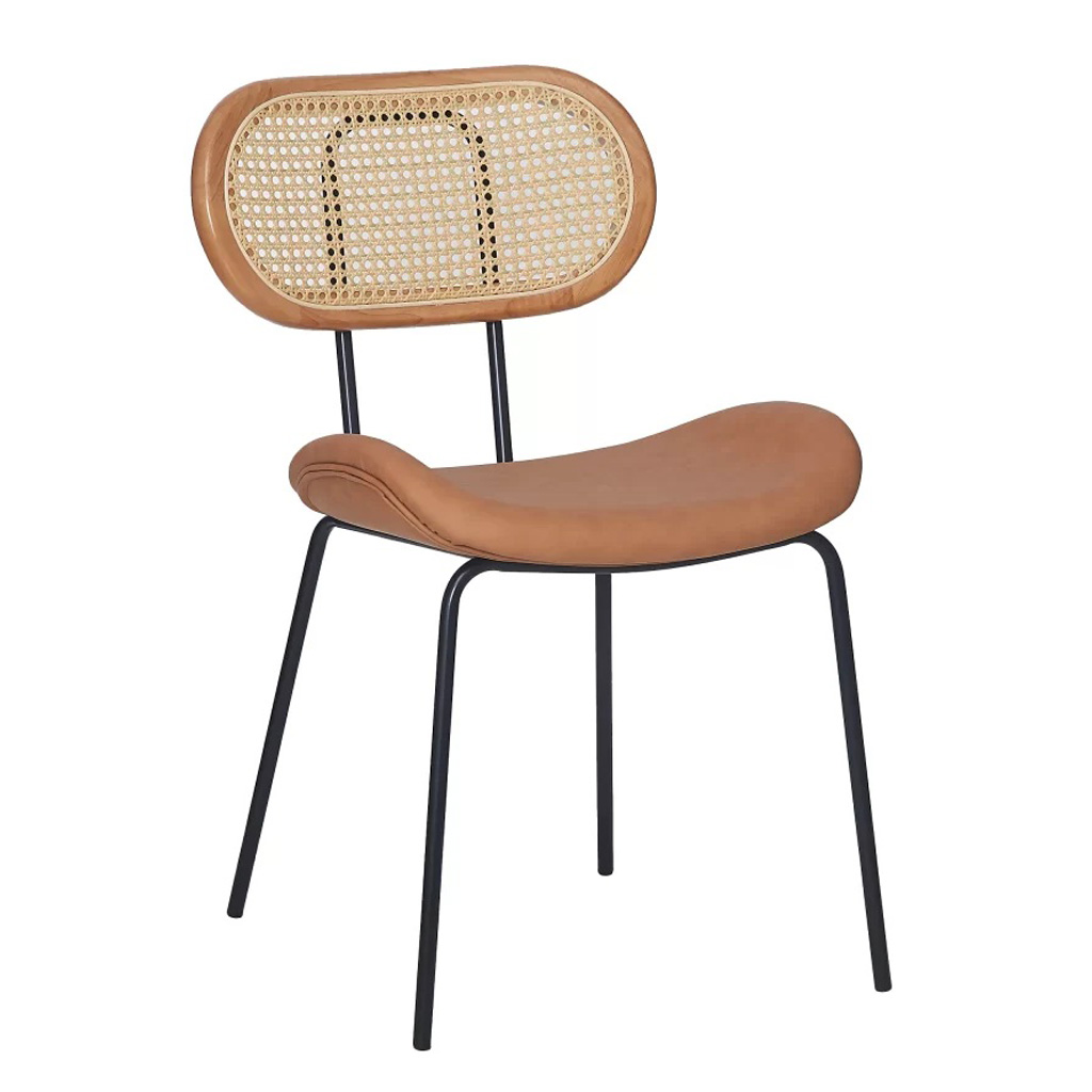 Cadeira Toscana | Preta/Caramelo